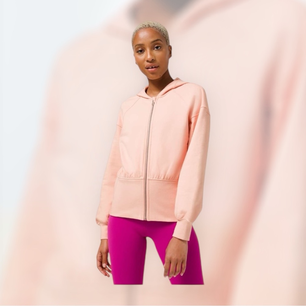 lululemon athletica Light Pink Zip-Up Hoodie size 8